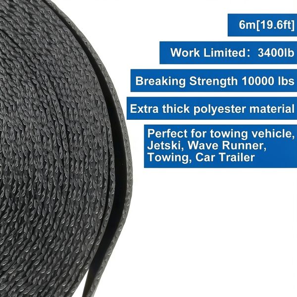 Acrux7 Boat Winch Strap Polyester 2in x 20ft-2
