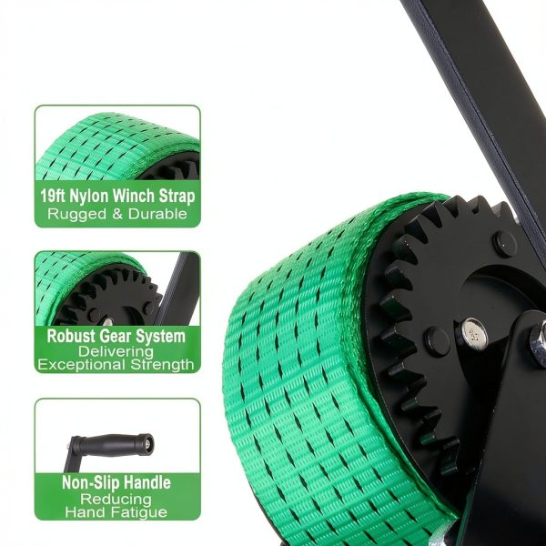 Laniakea Boat Trailer Winch 5.14 lbs 2x3x1 inches-2