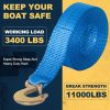 Aniterbo Boat Winch Strap Blue 11,000 lbs-3