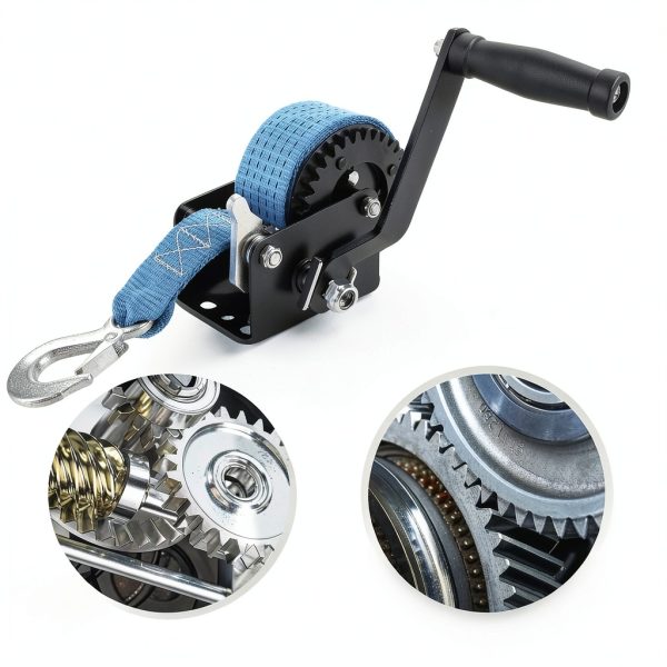 Boat Trailer Winch CAO LEI 800lb Heavy Duty Black-5