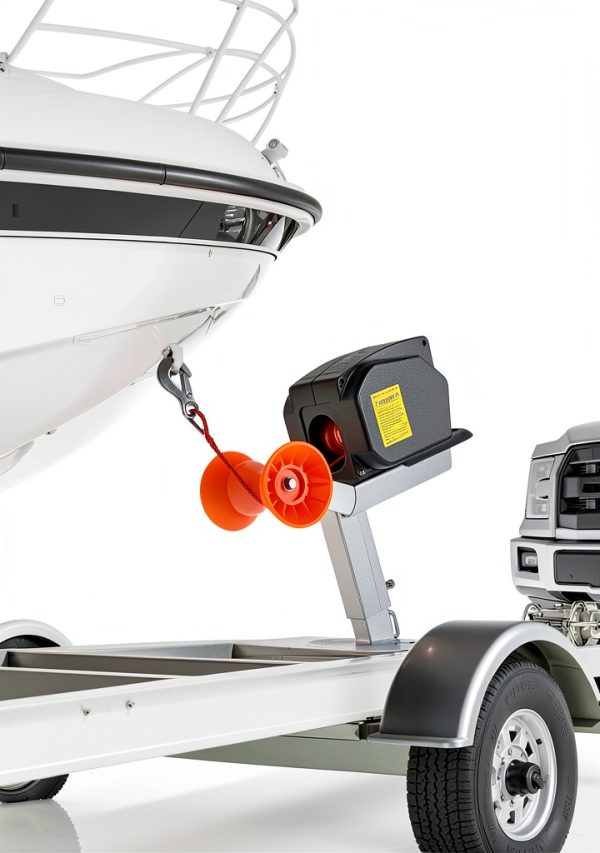 VEVOR 300 W Electric Boat Winch Black P2000-4-1