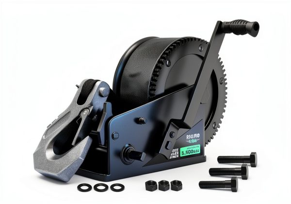 Boat Trailer Winch Rhino USA Quick Detach Black-4