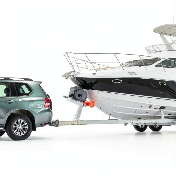 VEVOR 300 W Electric Boat Winch Black P2000-4-7