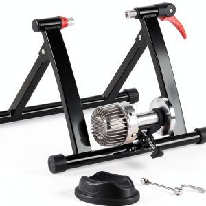 Yaheetech Fluid Bike Trainer Black Alloy Steel-0