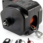 VEVOR 300 W Electric Boat Winch Black P2000-4-0