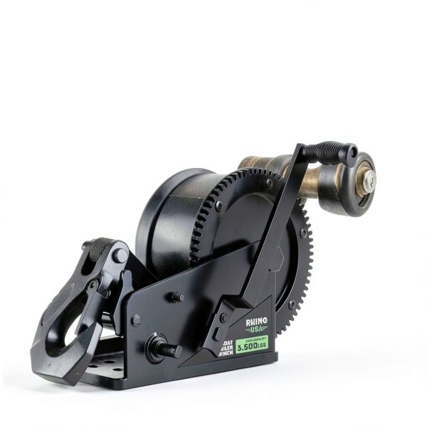 Boat Trailer Winch Rhino USA Quick Detach Black-2