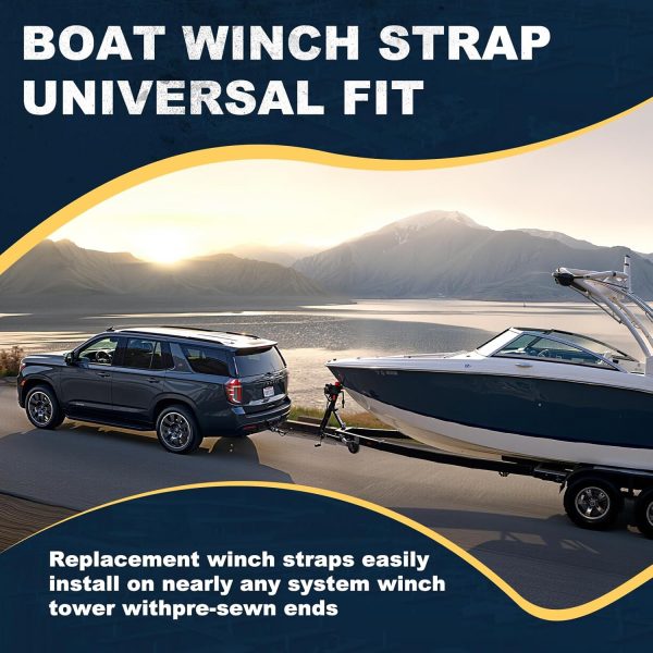 Aniterbo Boat Winch Strap Blue 11,000 lbs-5