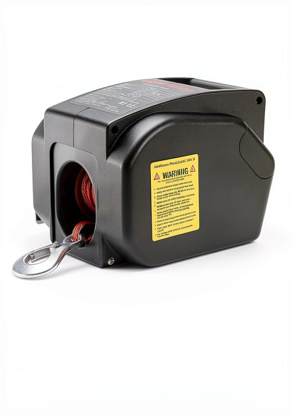 VEVOR 300 W Electric Boat Winch Black P2000-4-6