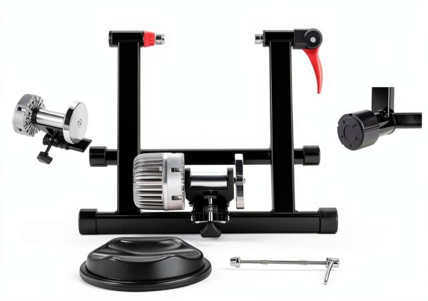 Yaheetech Fluid Bike Trainer Black Alloy Steel-5
