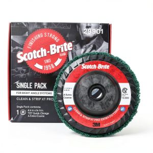 3M Scotch-Brite Clean and Strip XT Pro Extra Cut Disc Green 4-1/2 in-0