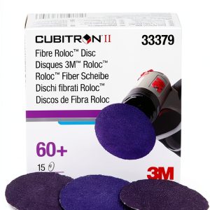Cubitron 3M Roloc Fibre Disc 786C 60 Grit 2in (50mm) 15-Disc Pack-0